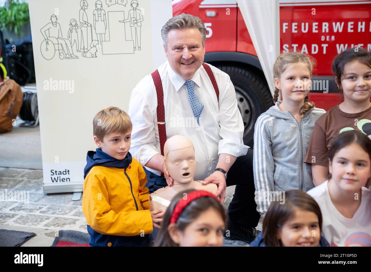 Vienna, Austria. 10 October 2023. Press conference „Wien eine der