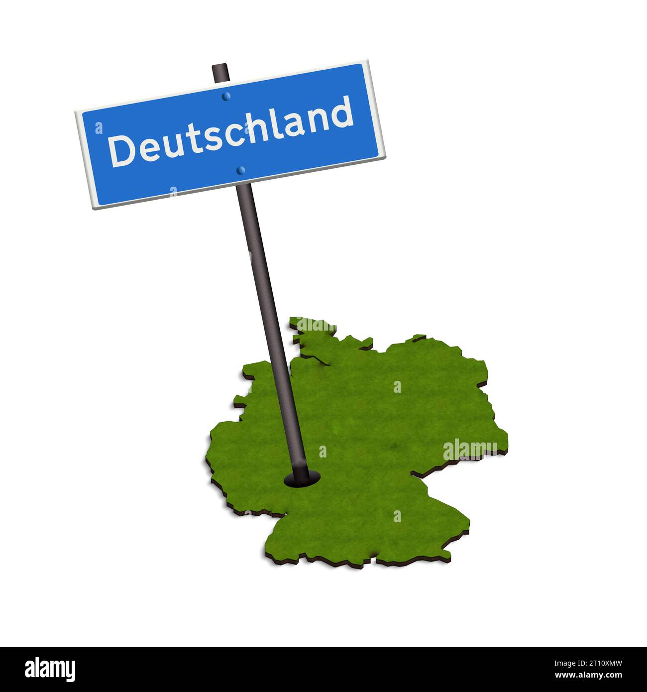 Illustration Germany traffic sign Illustration Deutschland