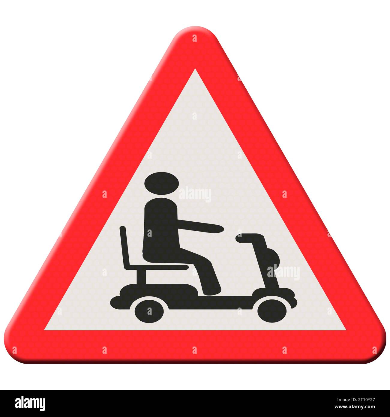 Digital Composite Warning Sign Mobility Scooter Credit Imago Alamy 
