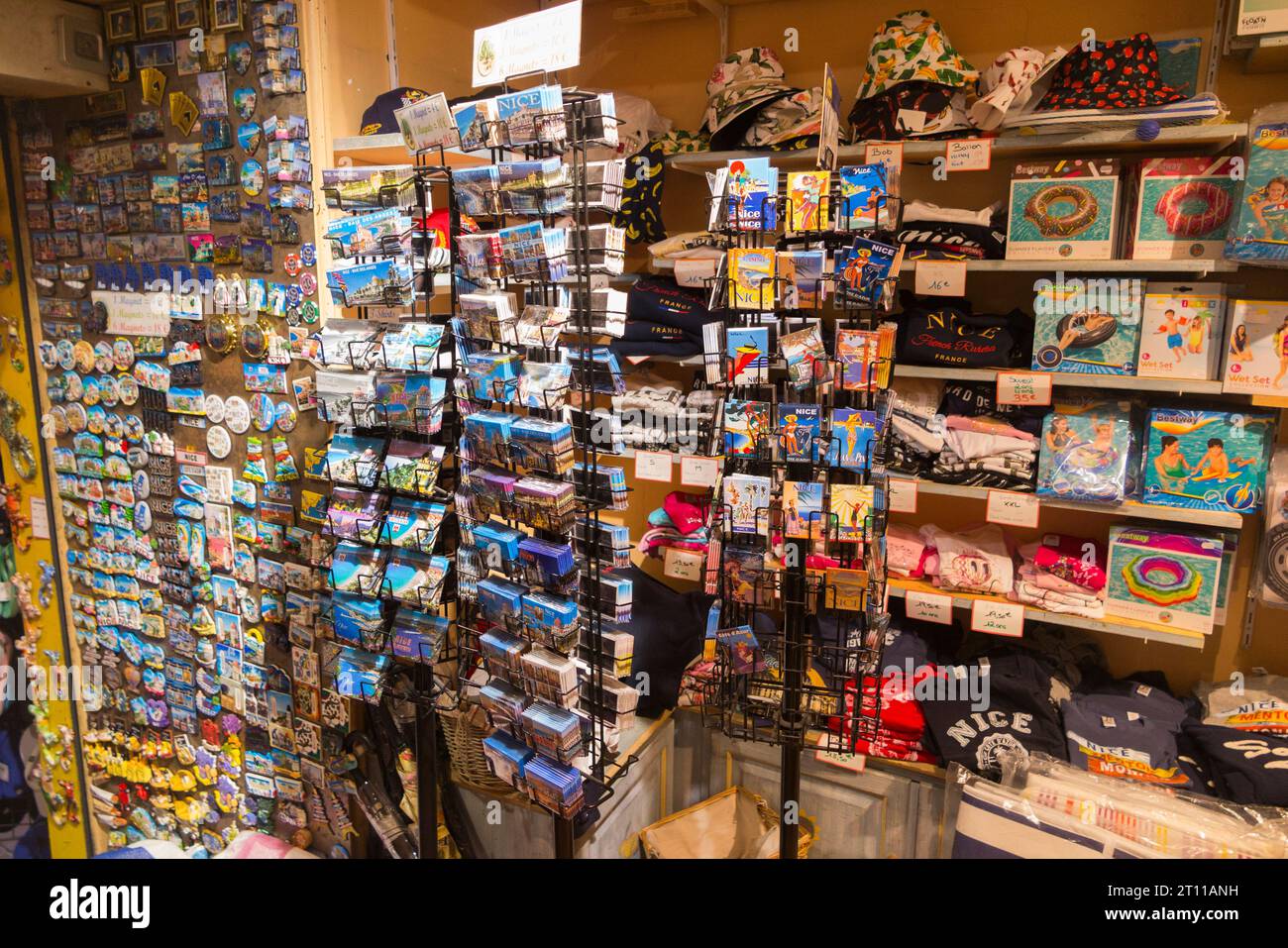 Gifts & souvenirs, post card, cards, mugs, pictures, displayed on