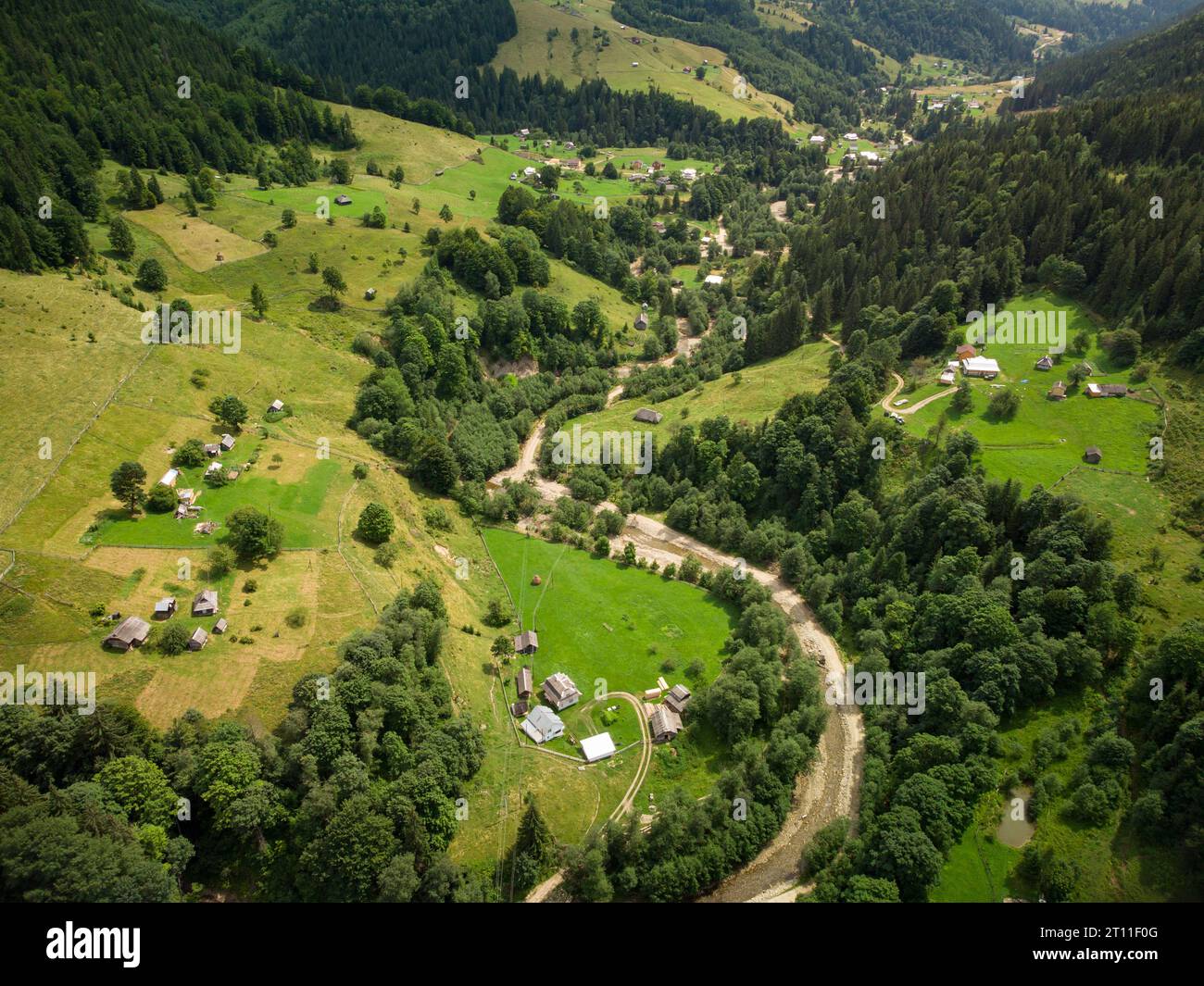 Mountain village in carpathians hi-res stock photography and images - Alamy