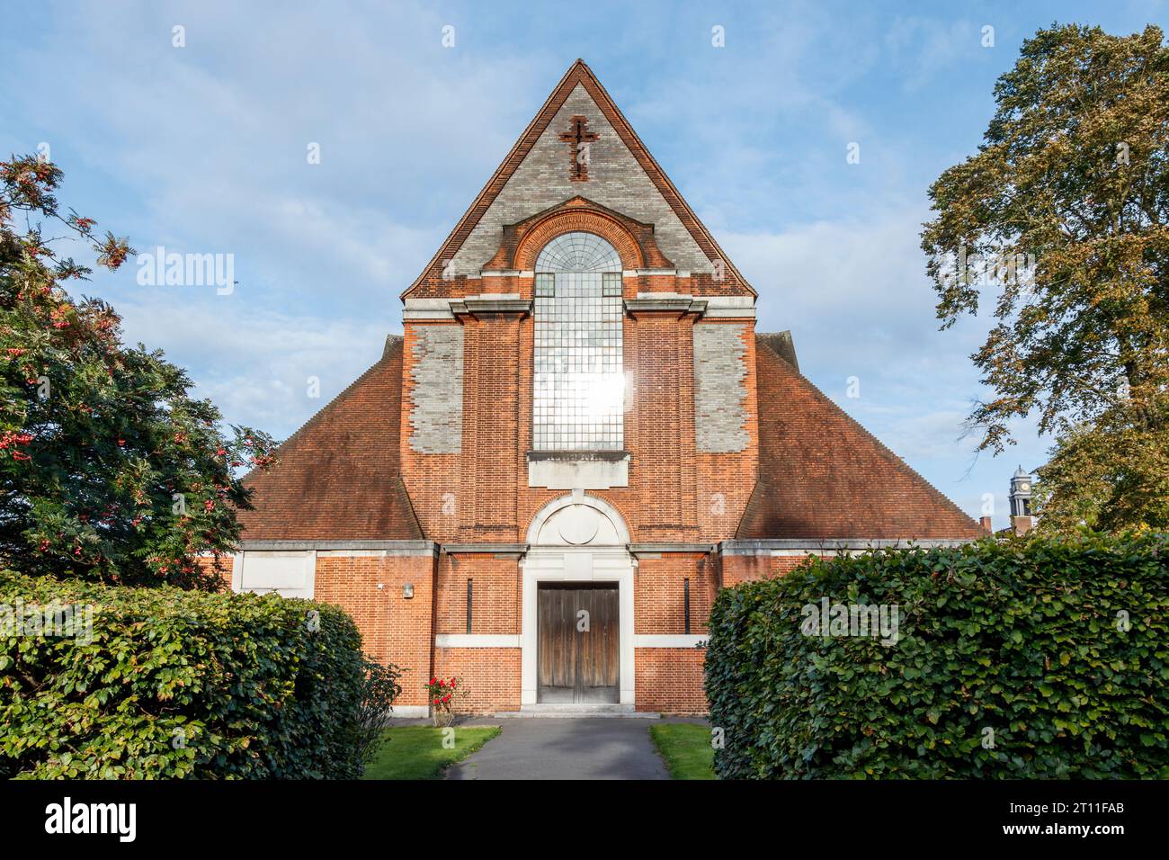 The Free Church in Hampstead Garden Suburb, Barnet, London UK. It was ...