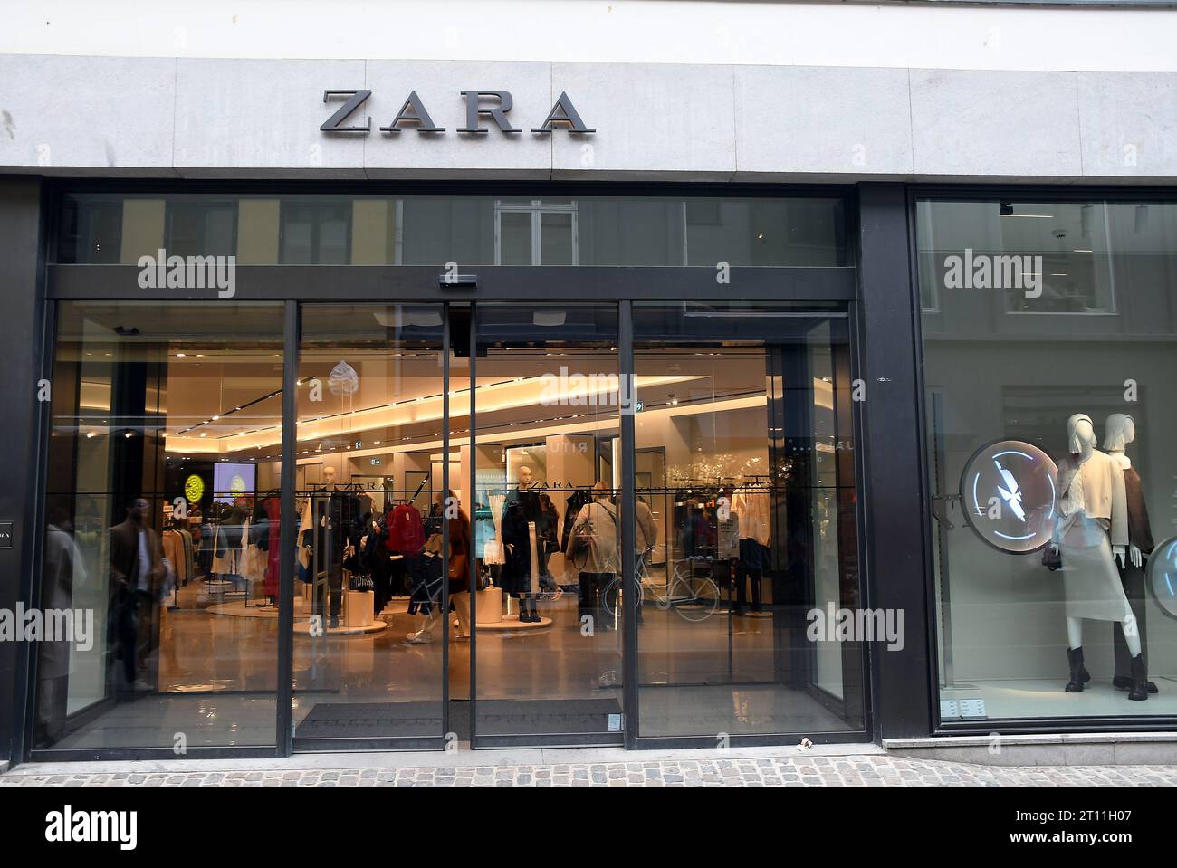 Copenhagen, Denmark /10 October. 2023/Spanish retail Zara store on