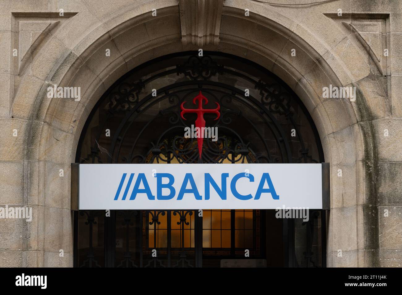Abanca bank branch Santiago de Compostela, Spain Stock Photo