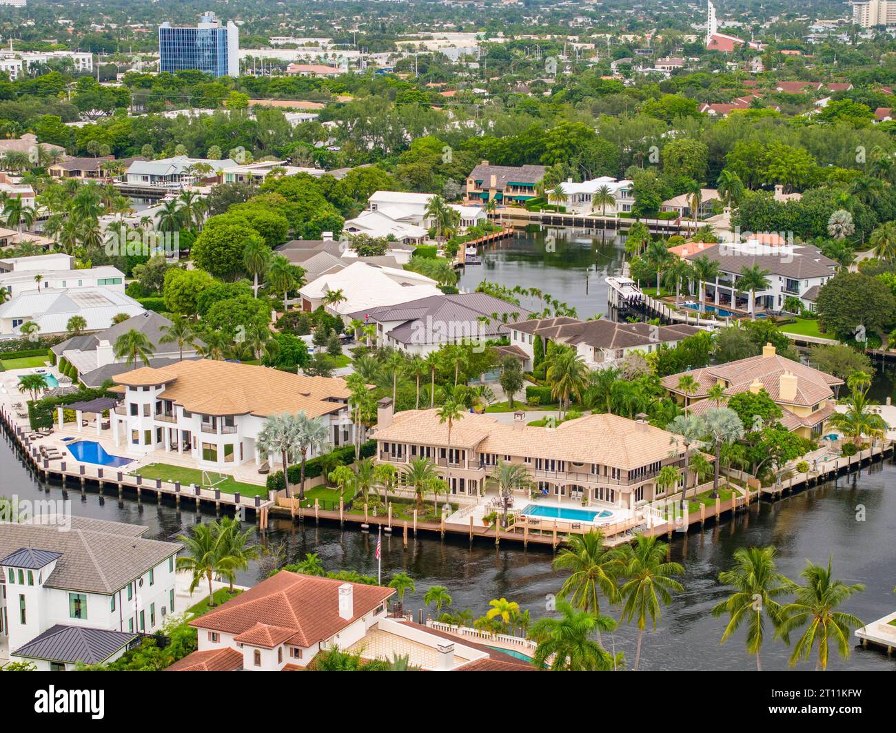 Fort Lauderdale, FL, USA October 9, 2023 Aerial photo of Argentine