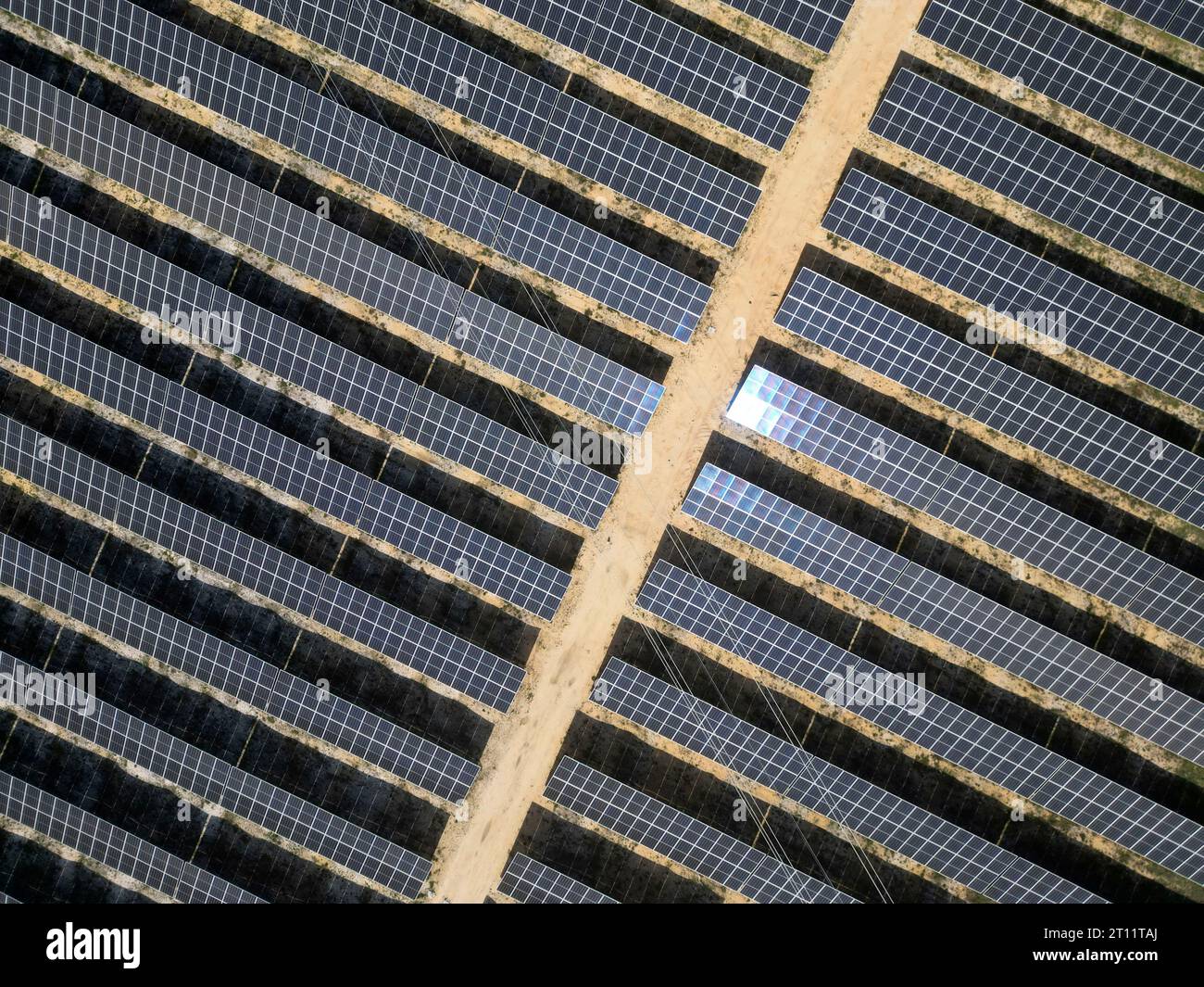 Solar panels on a photovoltaic power station Stock Photo - Alamy