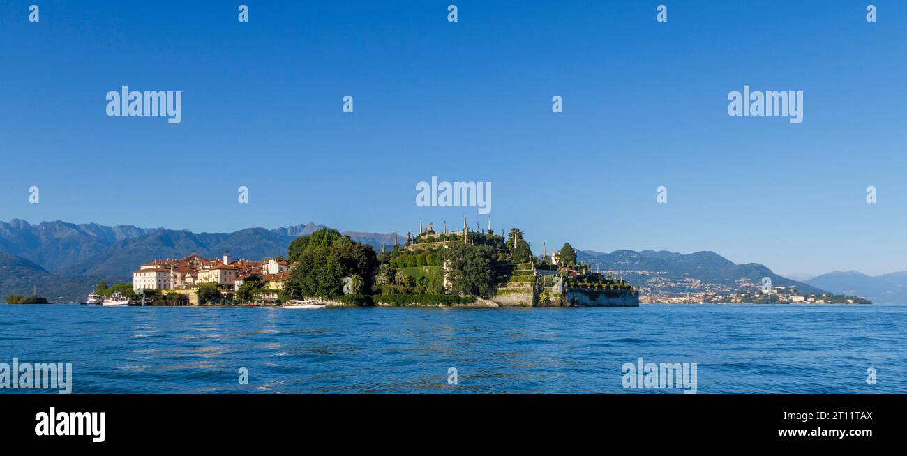 Isola Bella, part of the Borromean Islands in Lake Maggiore, northern Italy, Europe Stock Photo