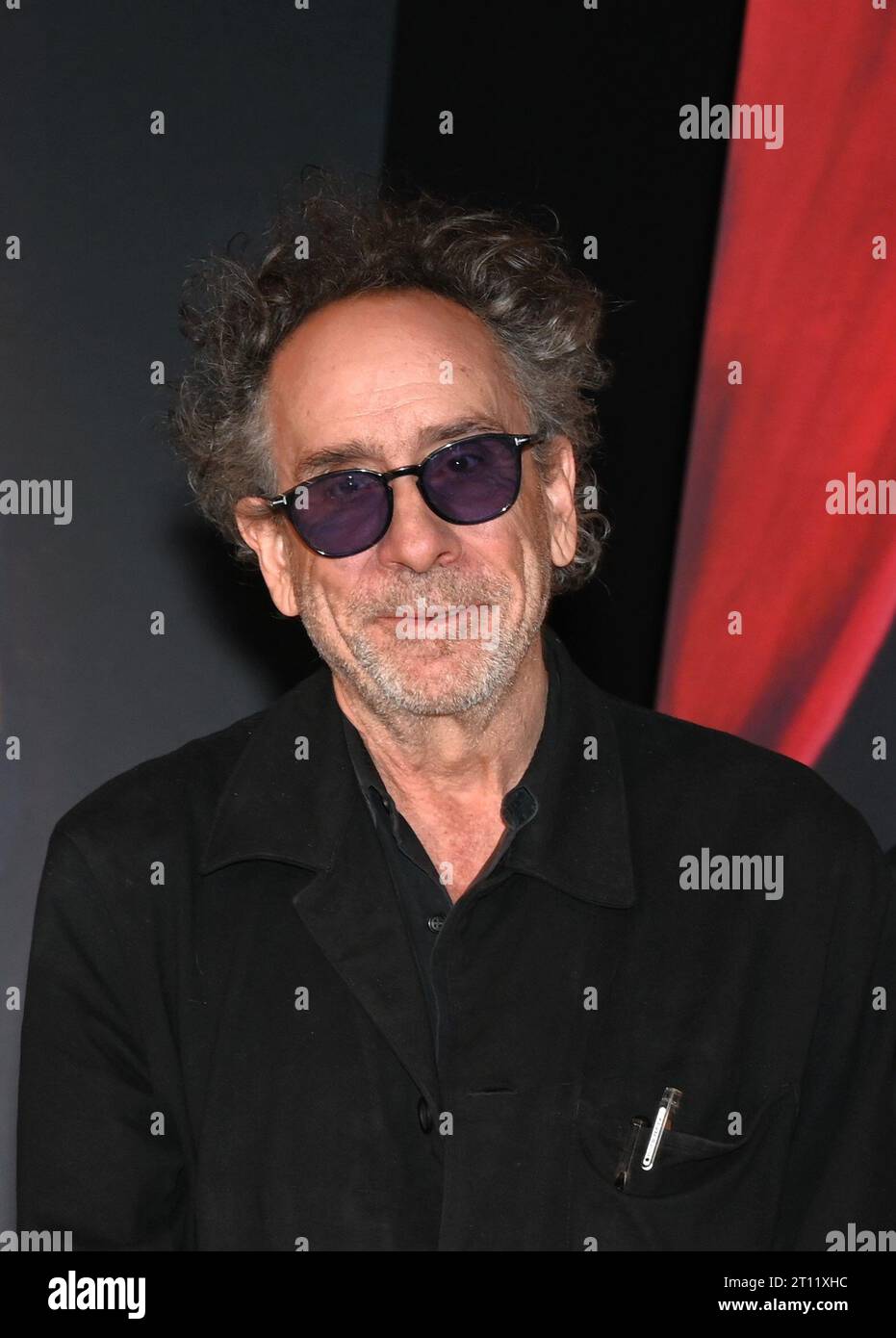 Turin . 10th Oct 2023. Turin Italy Tim Burton presents the