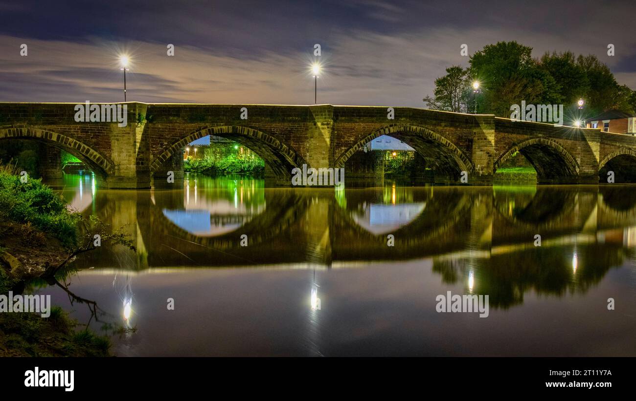 Penwortham Old Bridge, Preston, Lancashire Stock Photo Alamy