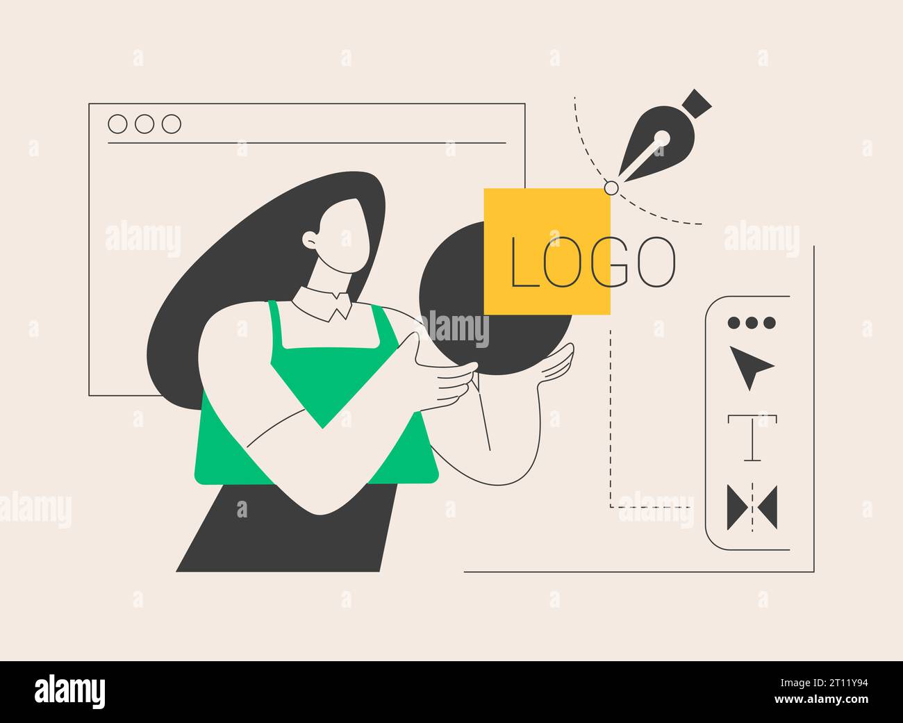 Logo design abstract concept vector illustration Stock Vector Image ...