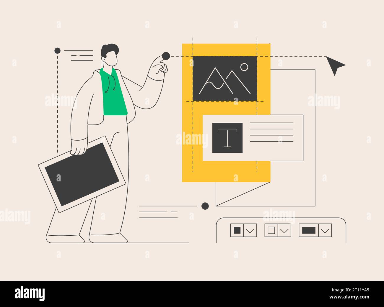 Print design abstract concept vector illustration Stock Vector Image ...