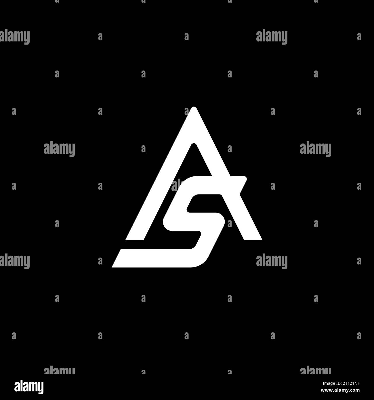 AS SA Logo, SA AS Monogram, Initial AS SA Logo, Letter SA AS Logo, Icon ...