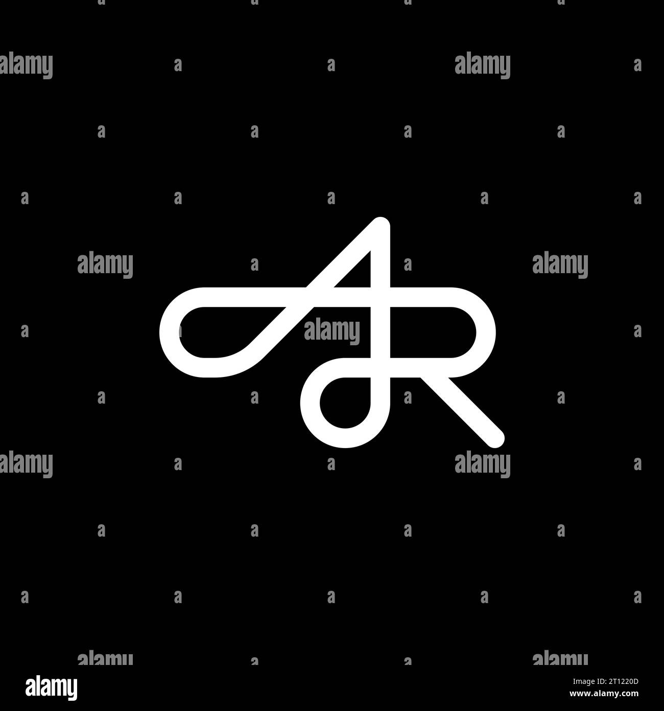 AR logo, AR monogram, initials AR logo, letter AR logo, icon, vector Stock Vector
