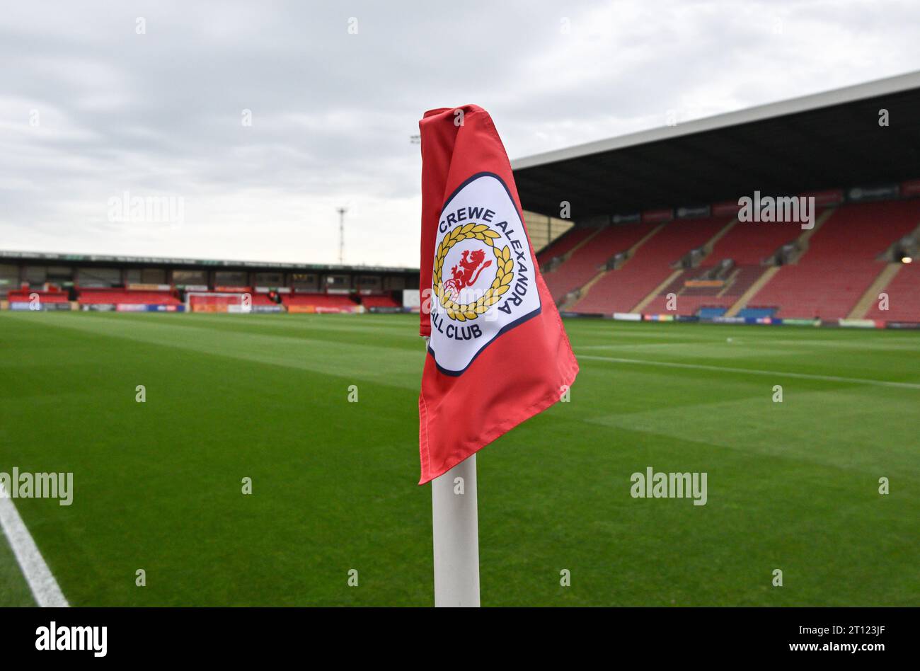 Crewe, UK. 10th Oct, 2023. Alexandra Stadium waits ahead of the match, during the EFL Trophy Crewe, UK. 10th Oct, 2023. Alexandra Stadium waits ahead of the match, during the EFL Trophy