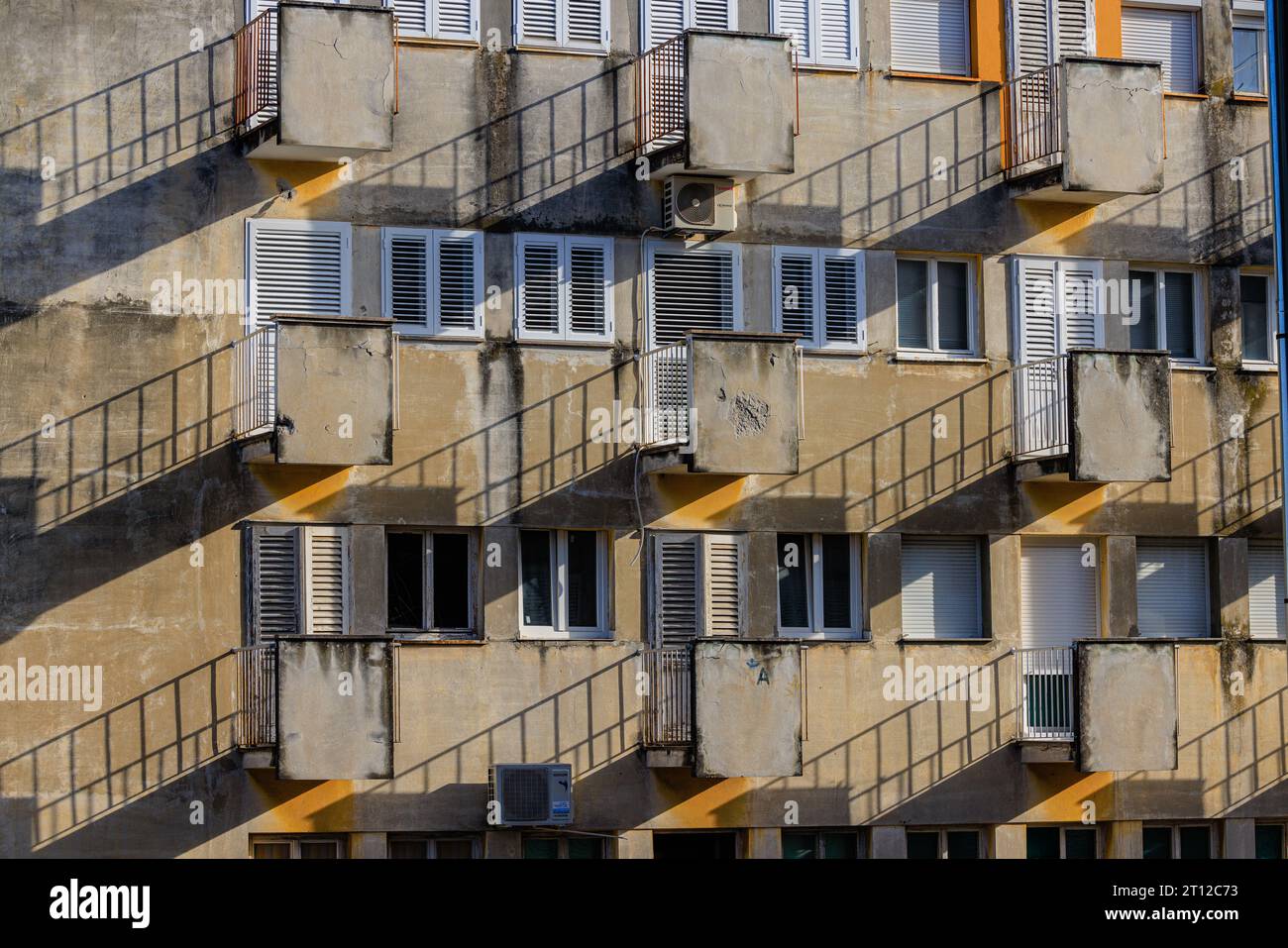 Geometric Pattern Balcony Railing late afternoon sunlight creates geometric patterns on balconies and ...