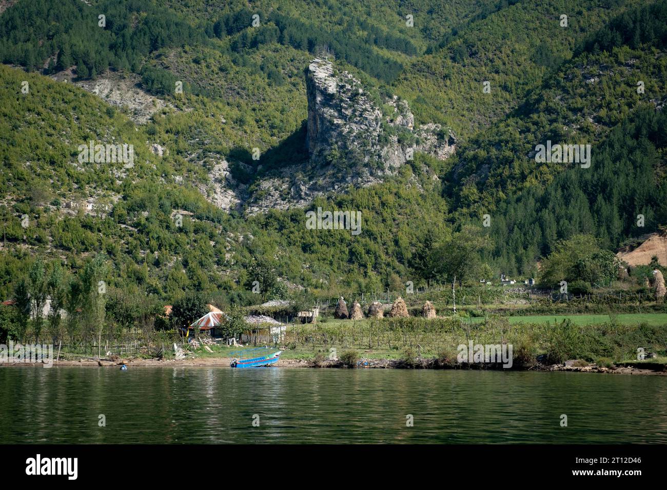 Lake Komani, Albania Stock Photo