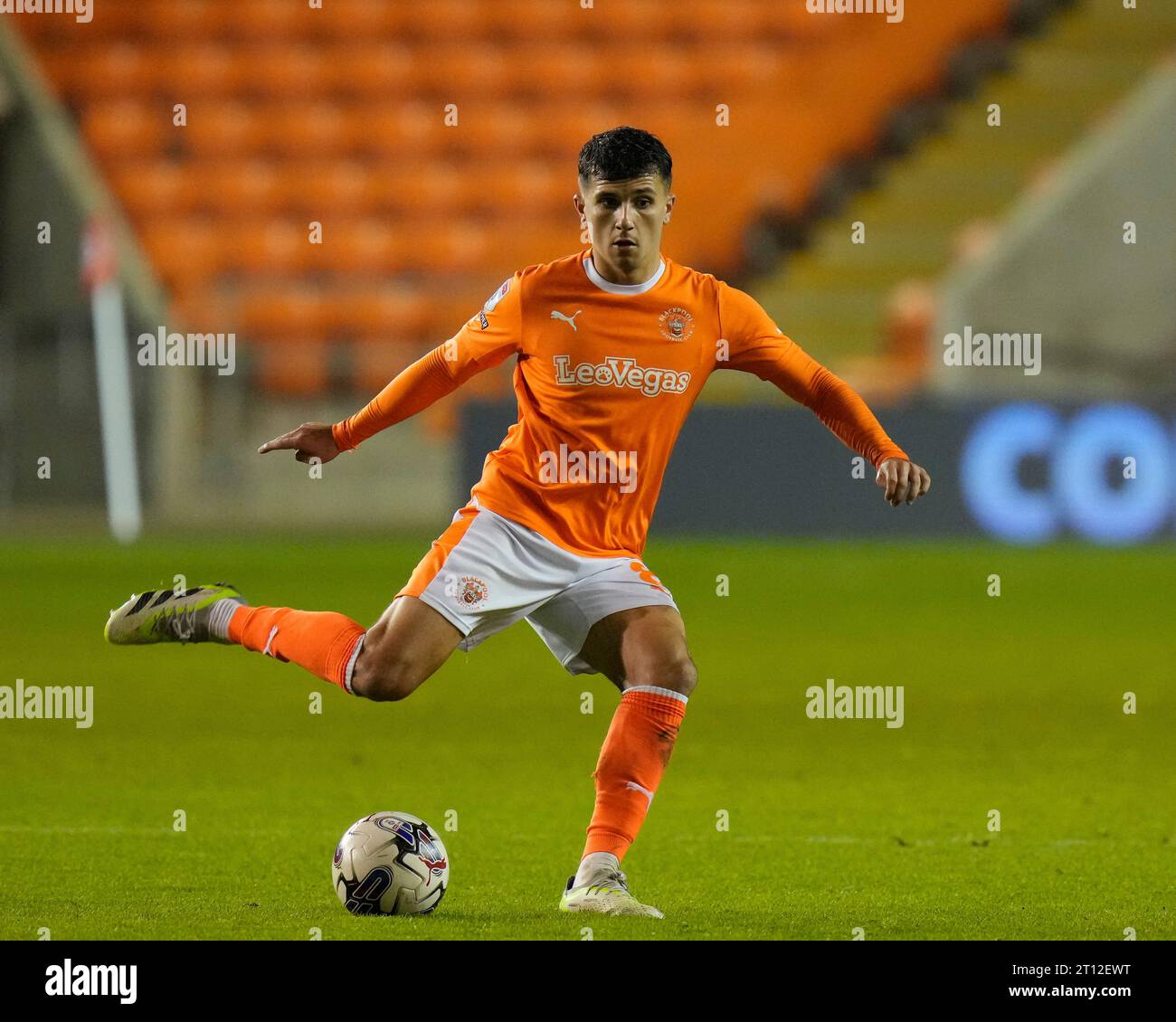 Albie 8 of Blackpool during the EFL Trophy match Blackpool vs