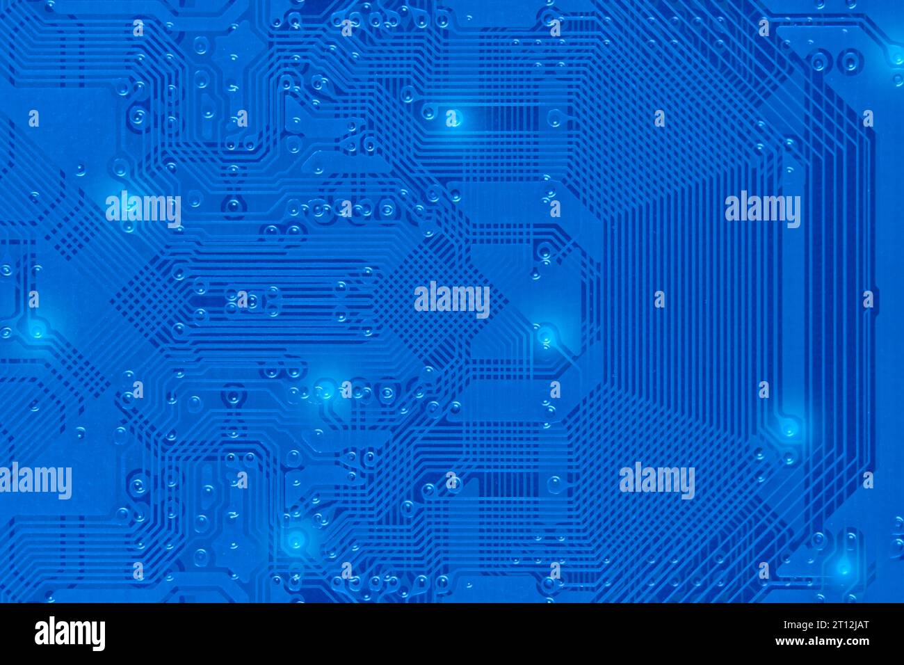 Background, a chip with bright lights Stock Photo