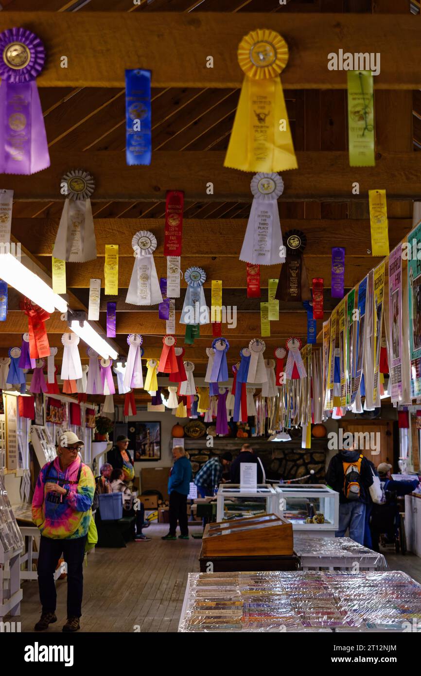 Deerfield Fair, New Hampshire 2023 The ceiling of a wood shed is