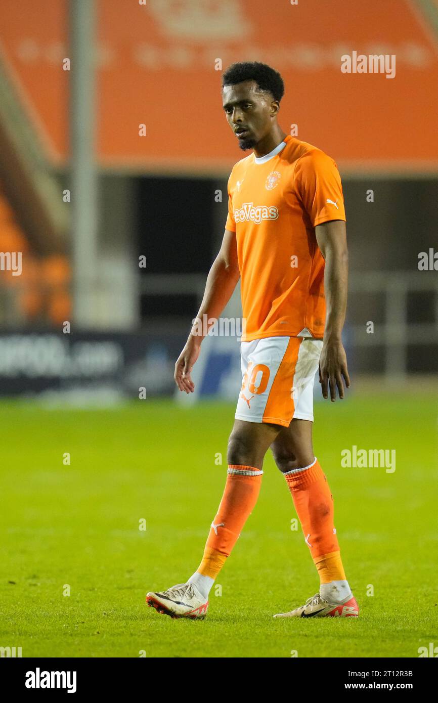 Tashan Oakley-Boothe #30 Of Blackpool During The EFL Trophy Match ...