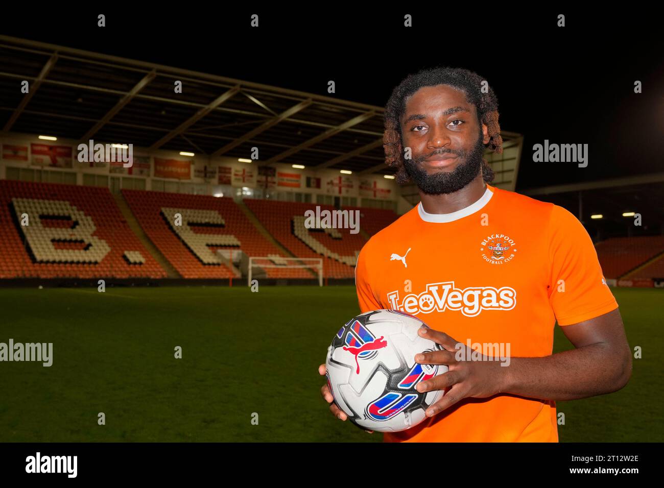 during the EFL Trophy match Blackpool vs Liverpool U21 at Bloomfield