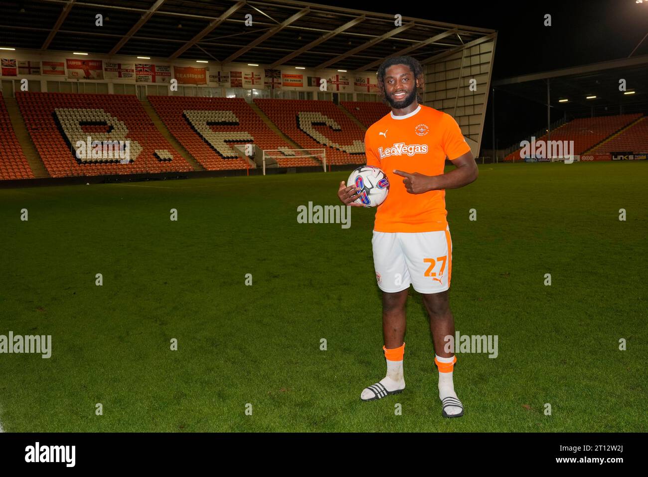 during the EFL Trophy match Blackpool vs Liverpool U21 at Bloomfield