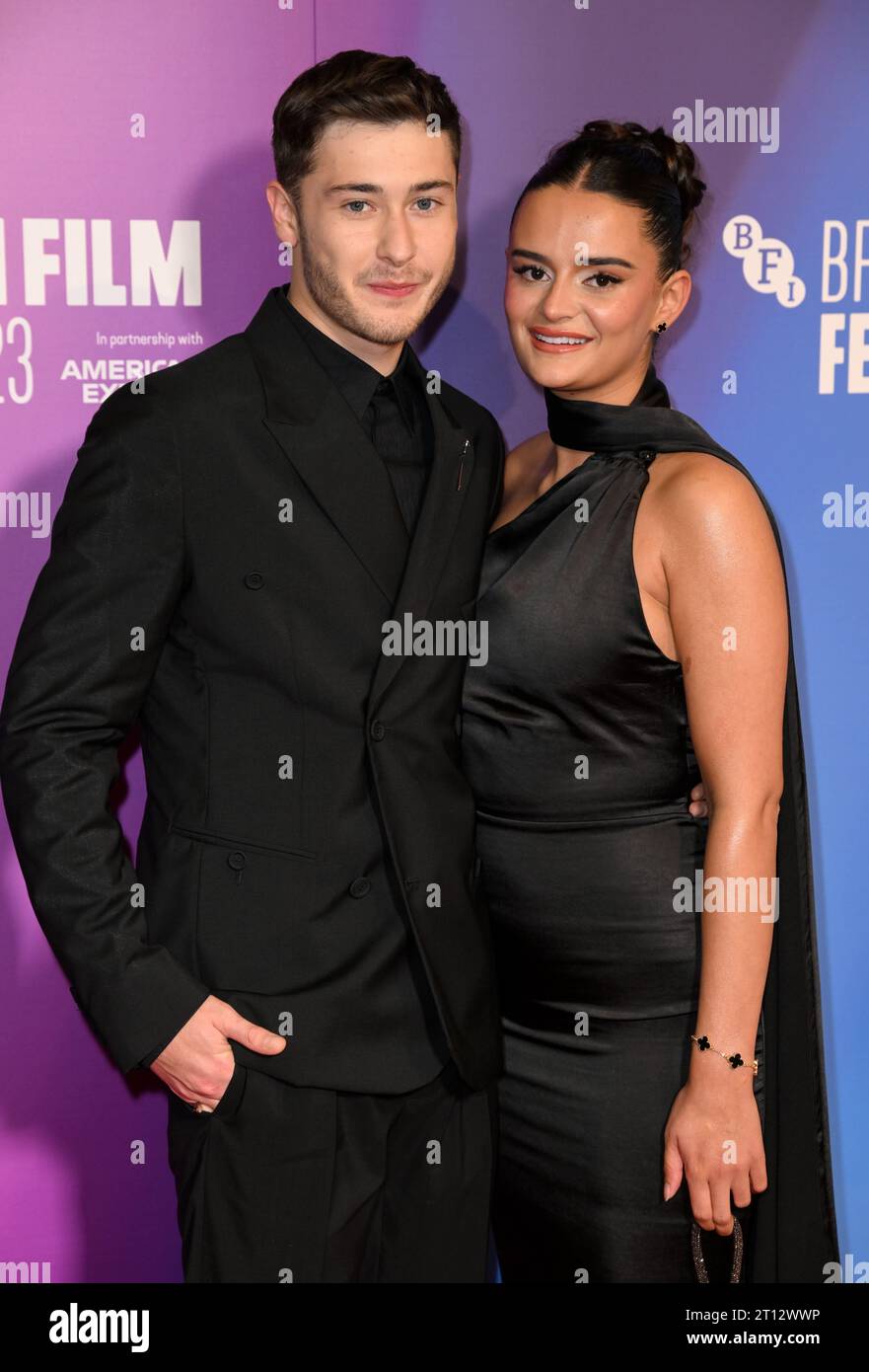 London, UK. October 10th, 2023. Samuel Bottomley and partner attending the  How To Have Sex premiere