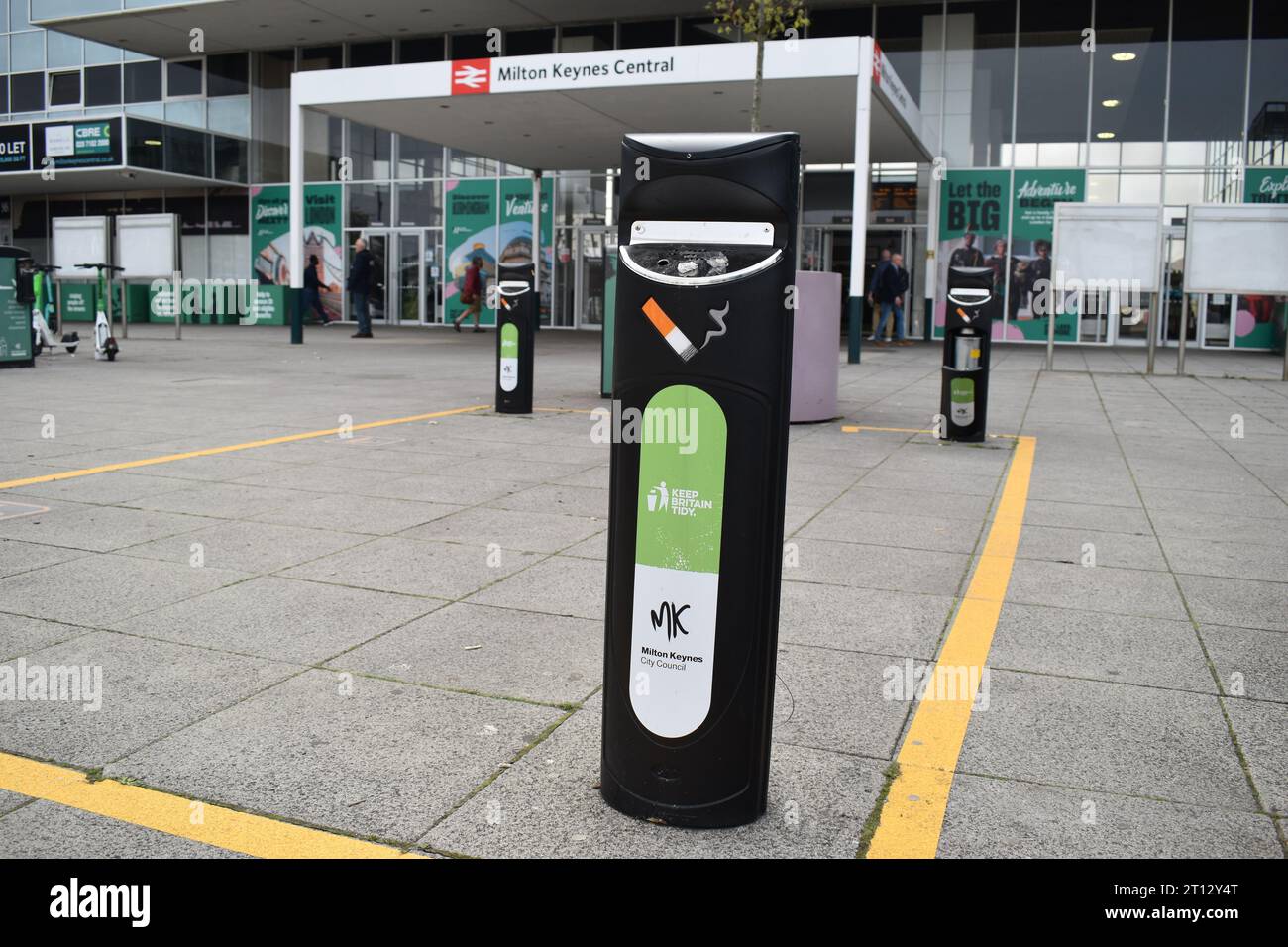 Smoking area on a railway station hi-res stock photography and images