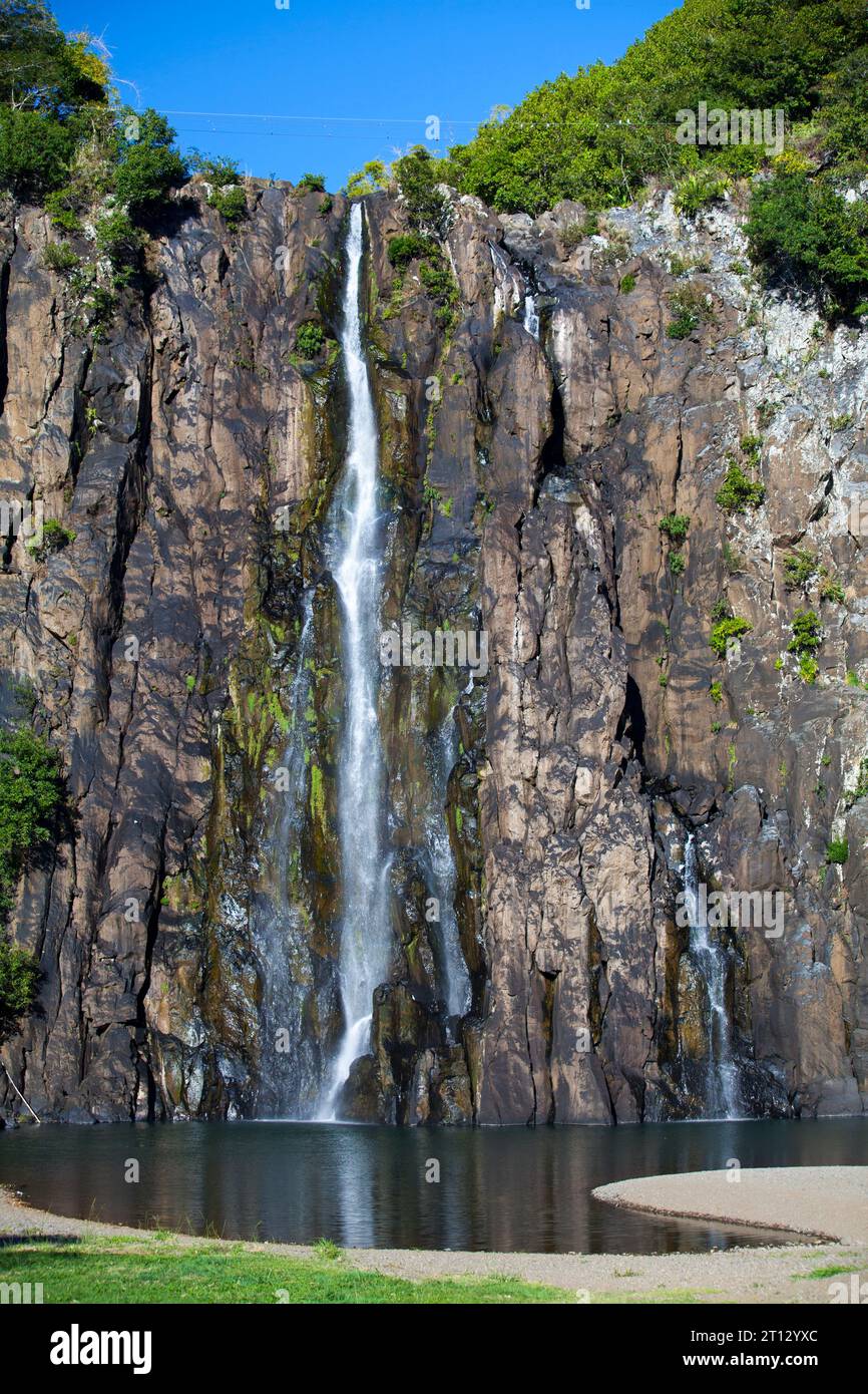 The Niagara waterfall during summer in SainteSuzanne (Reunion Island