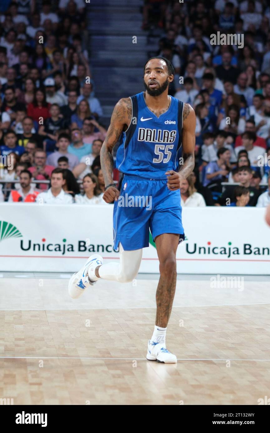 Madrid, Spain. 10th Oct, 2023. Derrick Jones Jr. of Dallas Mavericks during the Exhibition game between Dallas Mavericks v Real Madrid at WiZink Center on October 10, 2023 in Madrid, Spain (Photo by Oscar Gonzalez/Sipa USA) (Photo by Oscar Gonzalez/Sipa USA) Credit: Sipa USA/Alamy Live News Stock Photo