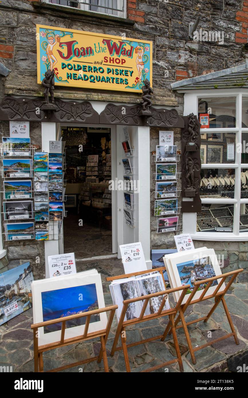 Joan the Wad store in Polperro, mythical pixies and Cornish character