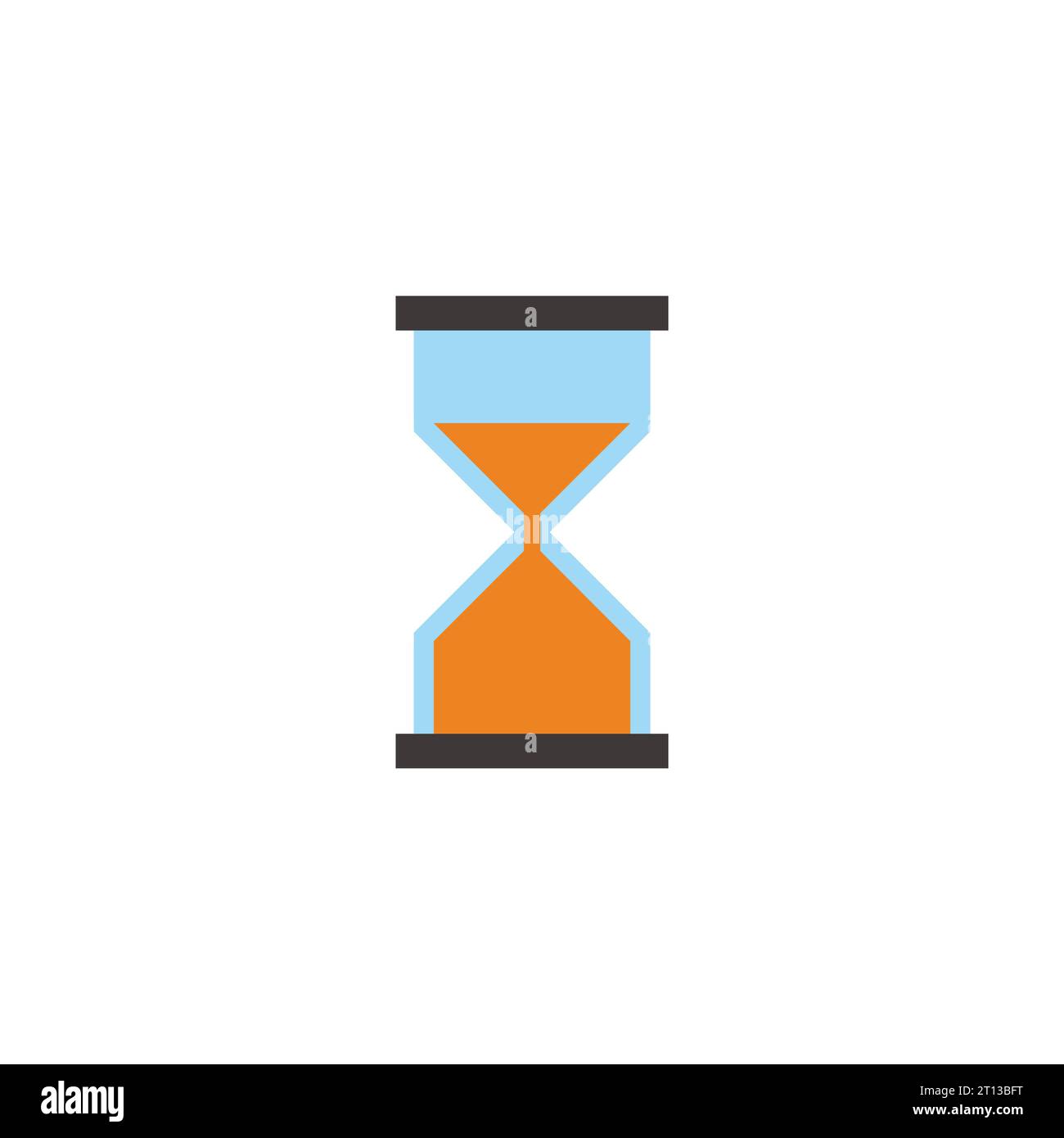sand watch colorful simple geometric vector Stock Vector