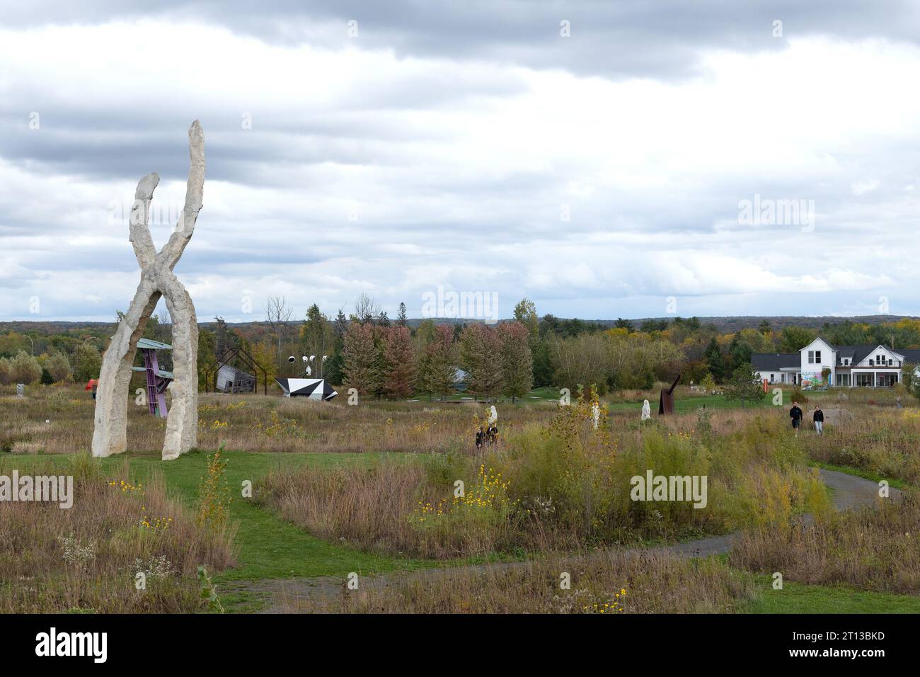 Franconia Sculpture Park in Shafer, Minnesota. Stock Photo