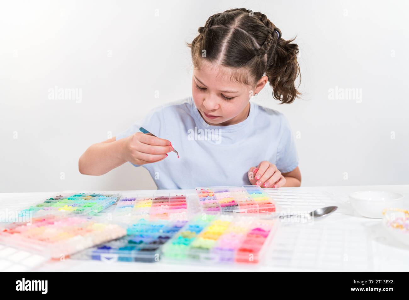 Colorful Clay Beads Set for Creative Kids' Bracelet Making Stock