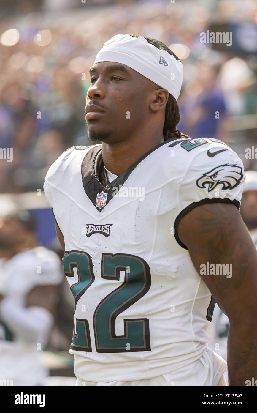 Philadelphia Eagles cornerback Keele Ringo (22) stands for the National