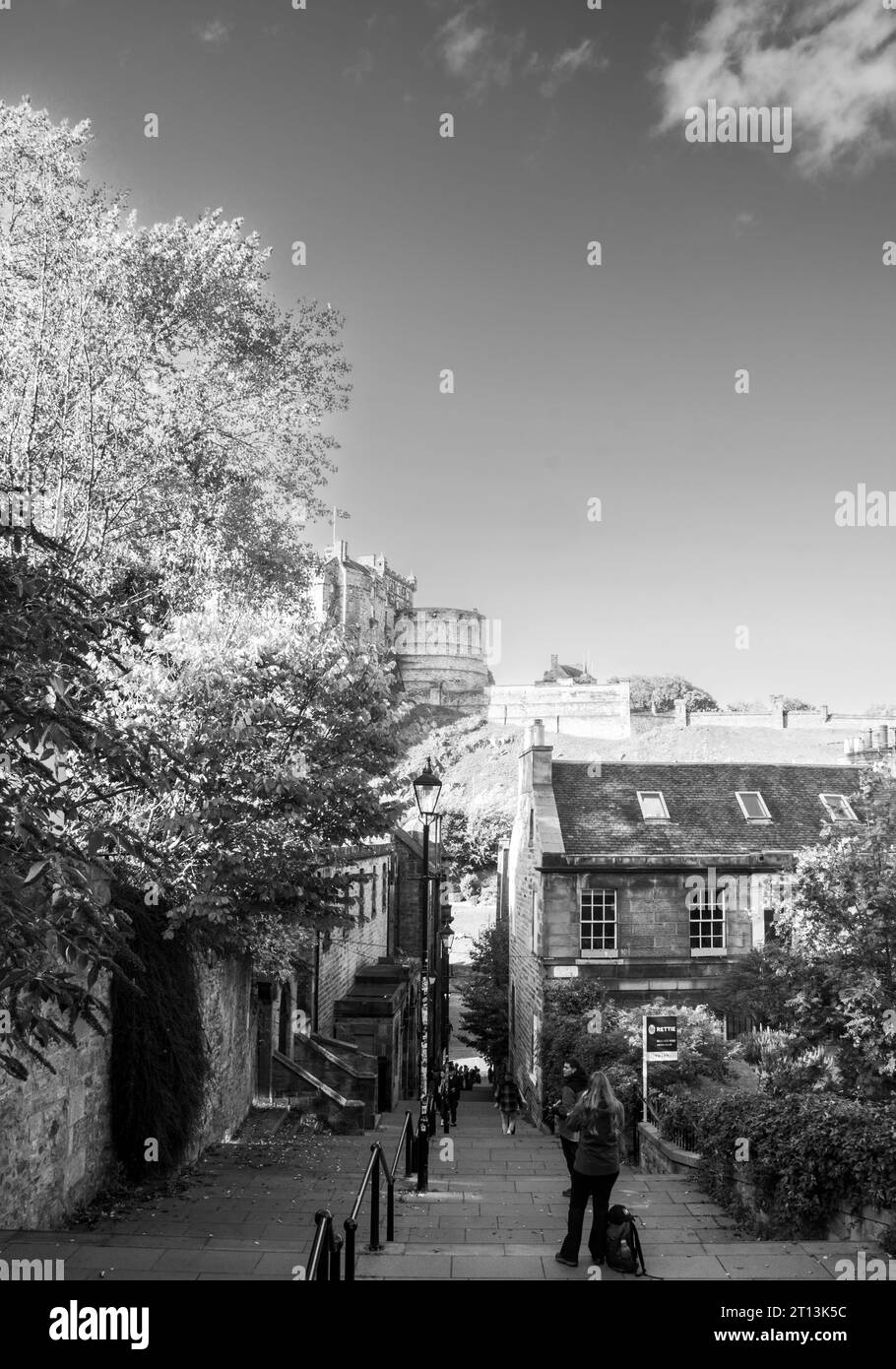 Edinburgh Castle, Scotland looking from the famous tourist photography