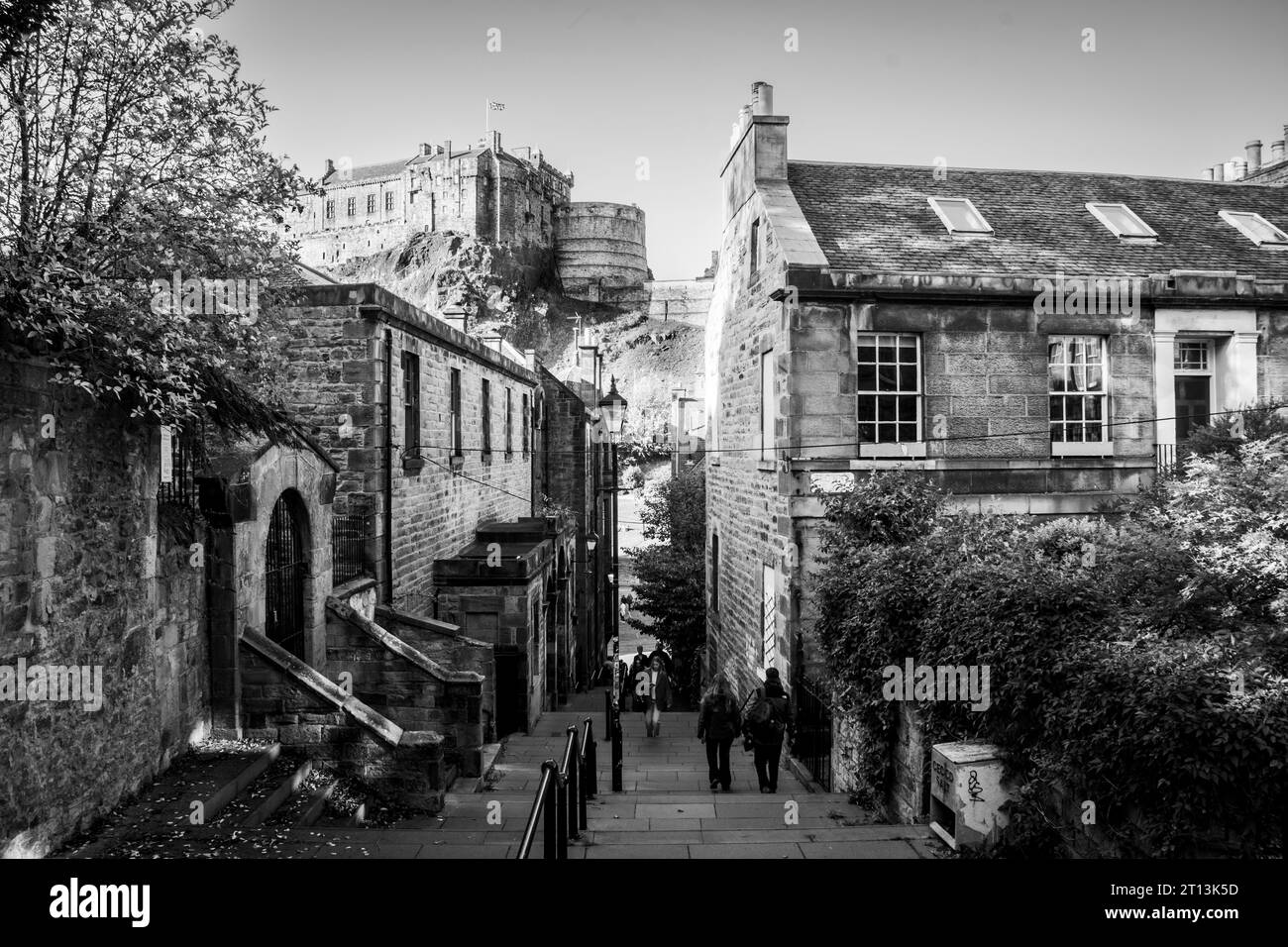 Edinburgh Castle, Scotland looking from the famous tourist photography