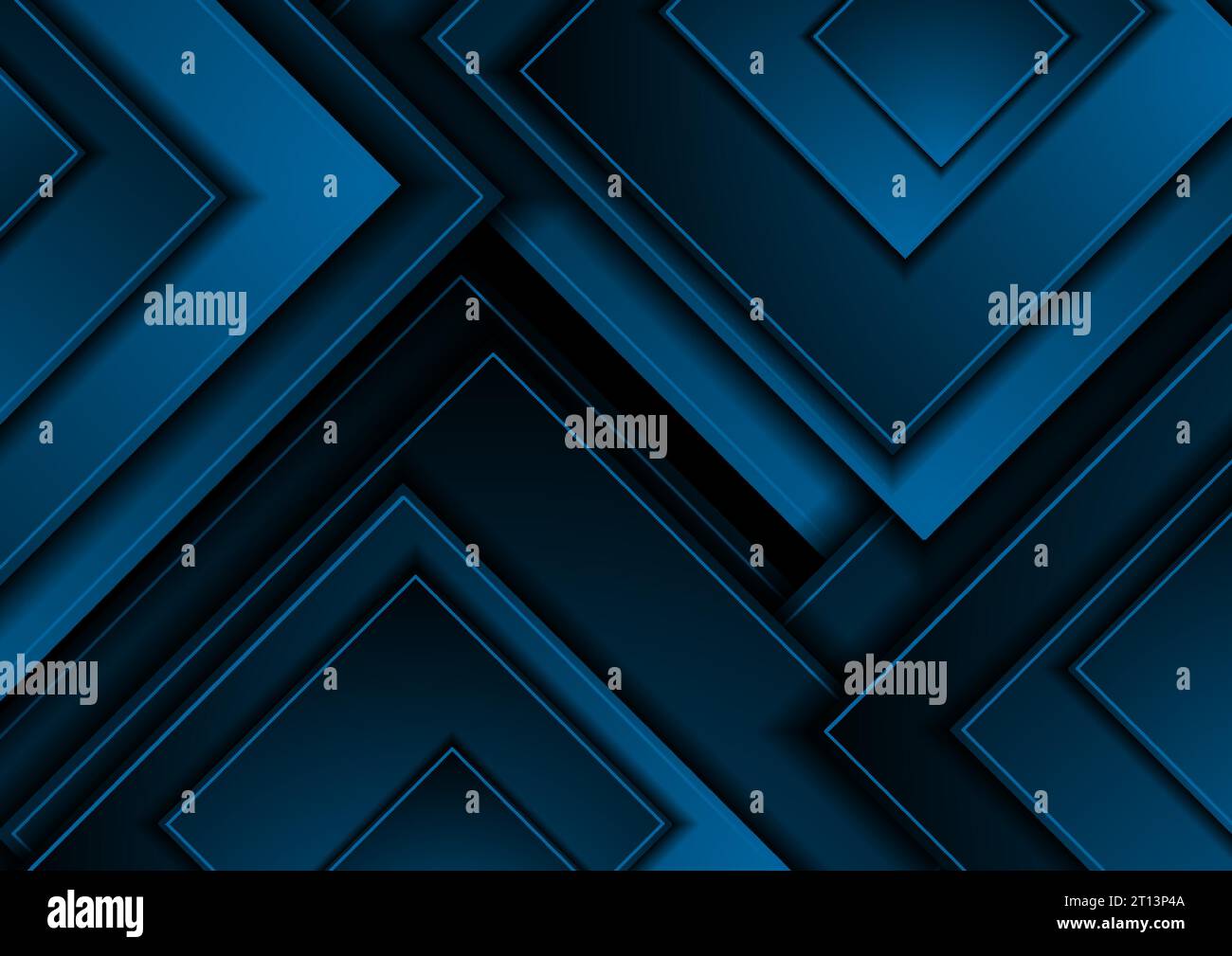 Dark blue squares geometric material abstract background. Corporate vector design Stock Vector