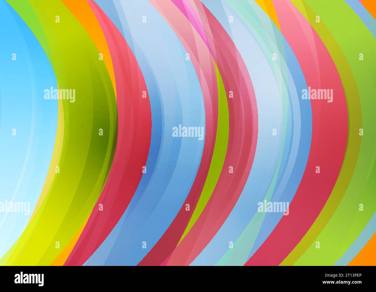 Colorful glossy waves abstract vector background Stock Vector