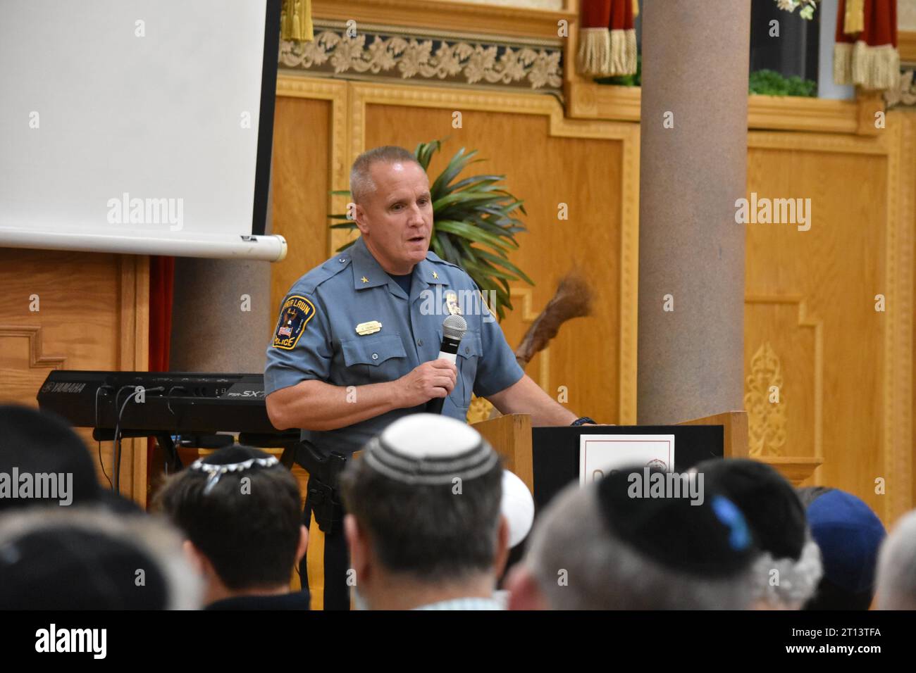 Fair Lawn, United States. 10th Oct, 2023. Prayer service for Israel held at Bris Avrohom of Fair Lawn in Fair Lawn. Credit: SOPA Images Limited/Alamy Live News Stock Photo