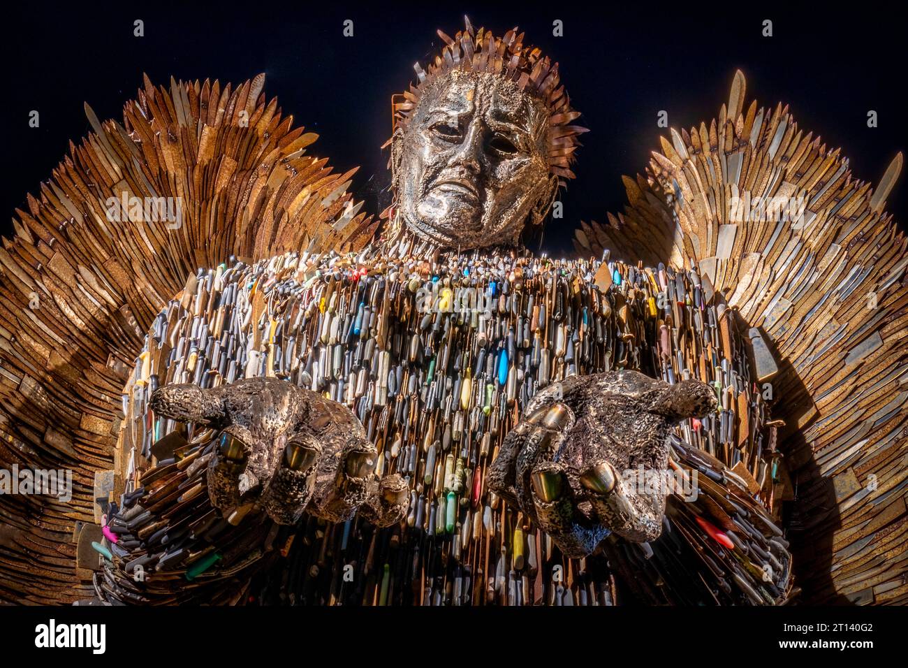 The Knife Angel Contemporary sculpture formed of 100,000 knives