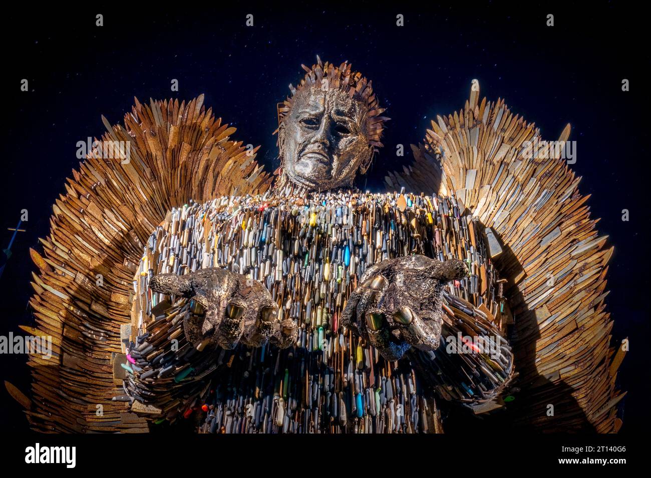 The Knife Angel Contemporary sculpture formed of 100,000 knives