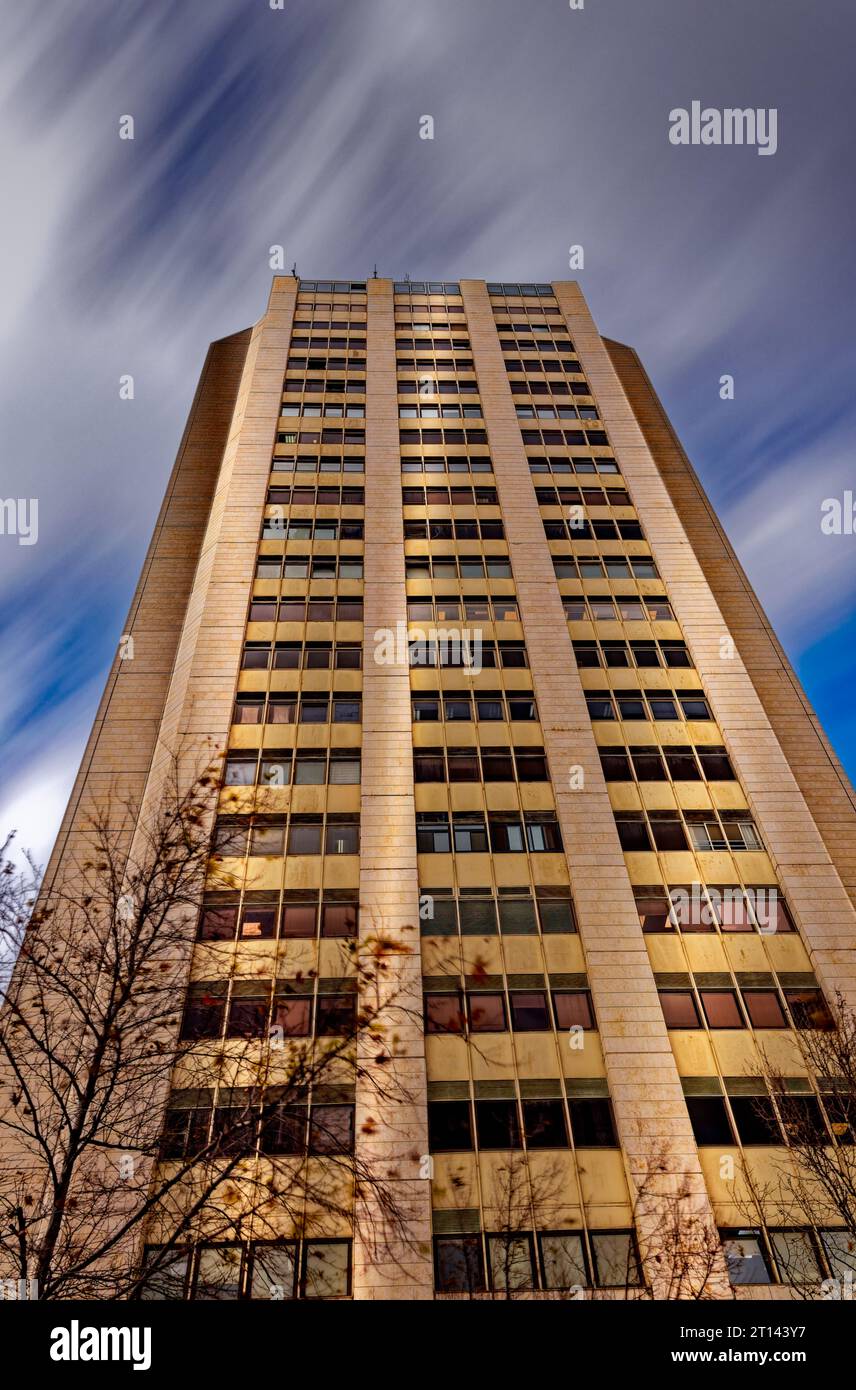 Modern office buildings in the financial district Stock Photo - Alamy