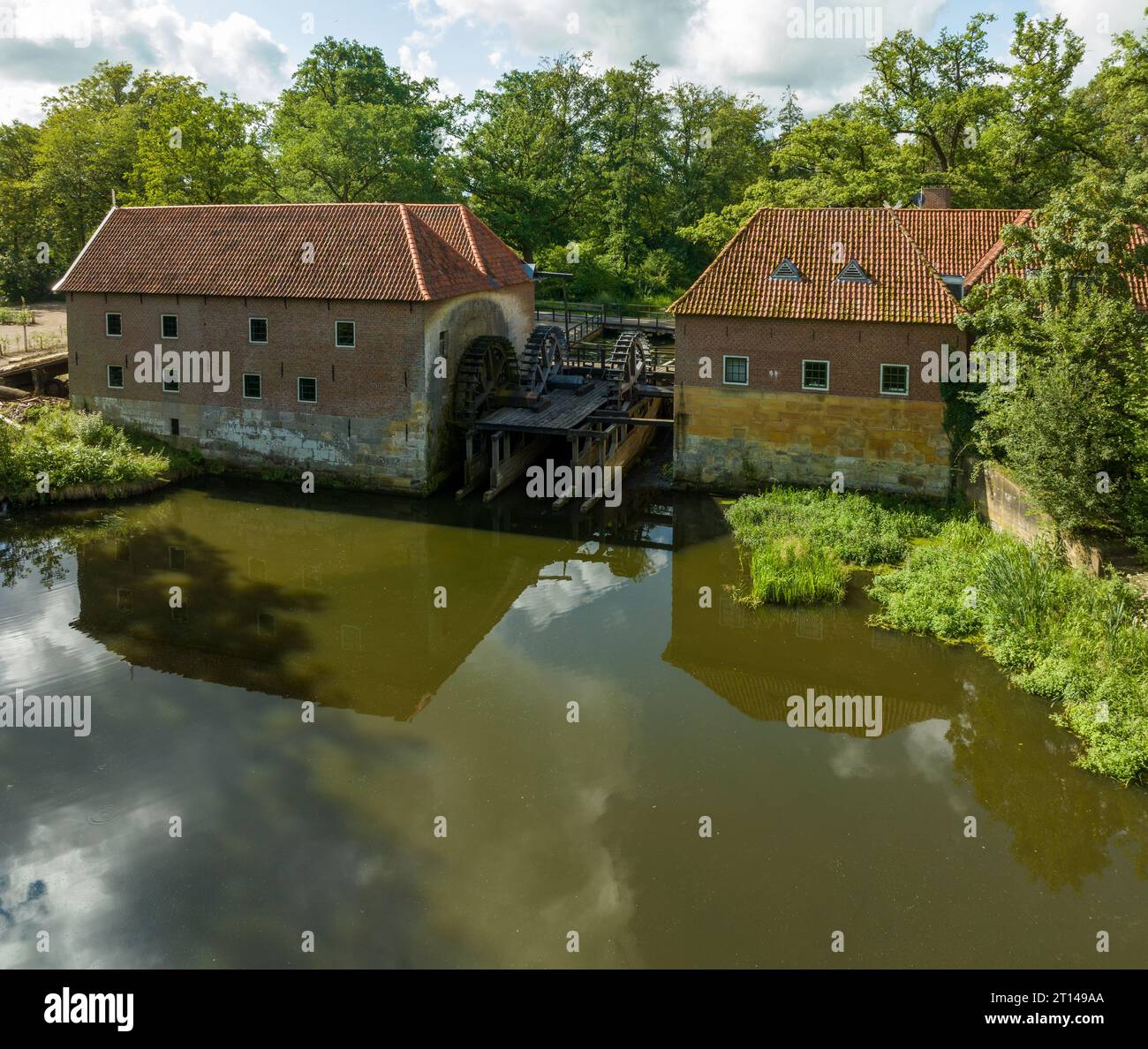 backsite of the Singraven watermill in Denekamp, the netherlands Stock ...