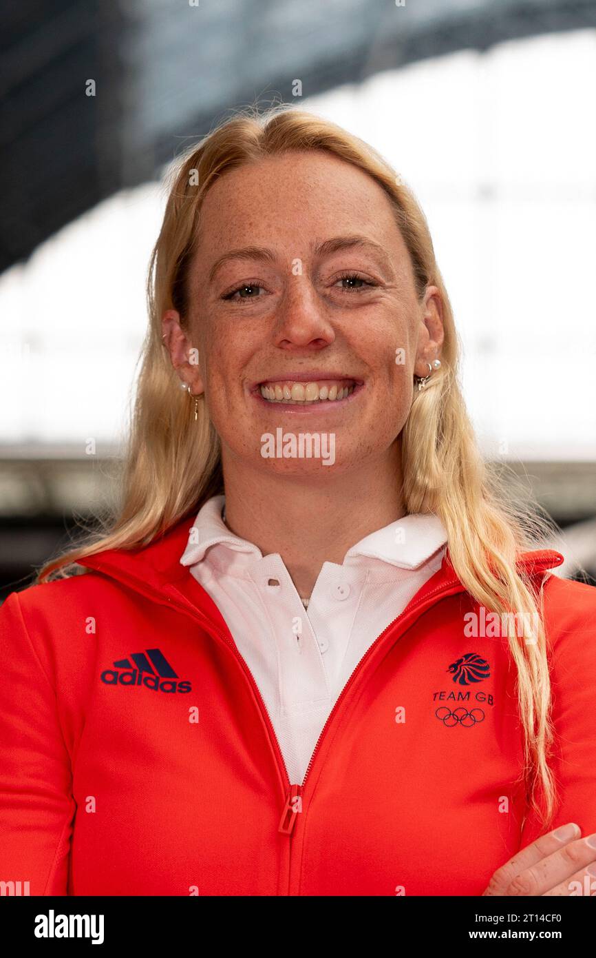 Ellie Aldridge during the Team GB Paris 2024 sailing team announcement