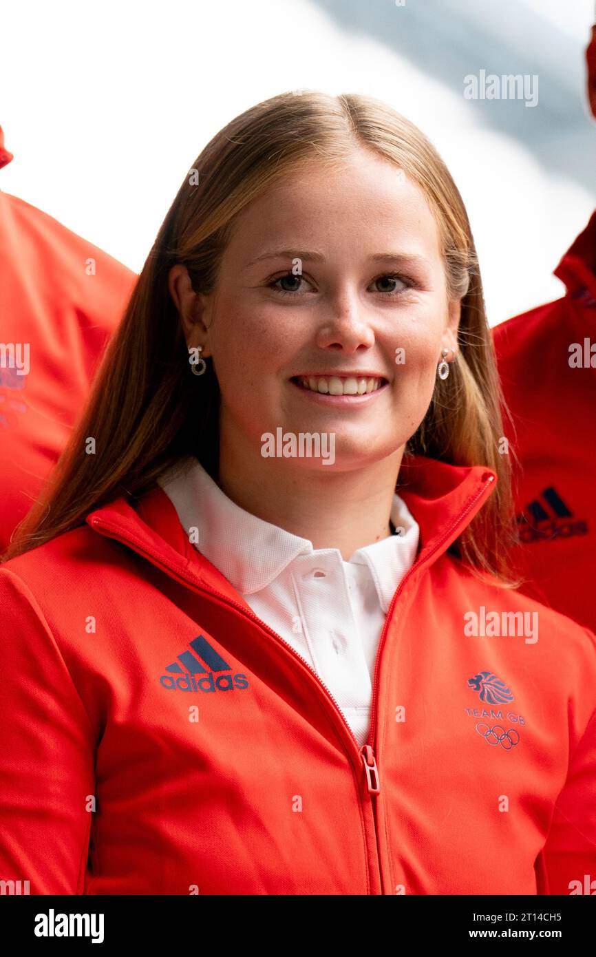 Freya Black during the Team GB Paris 2024 sailing team announcement at