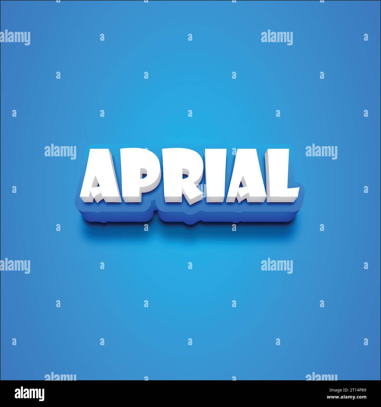 Vector 3D 2K text on a blue blackground. Stock Vector