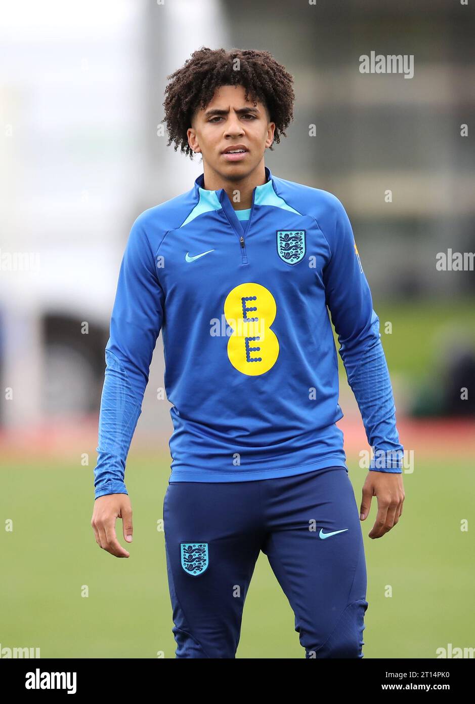England's Rico Lewis during a training session at St. George's Park ...