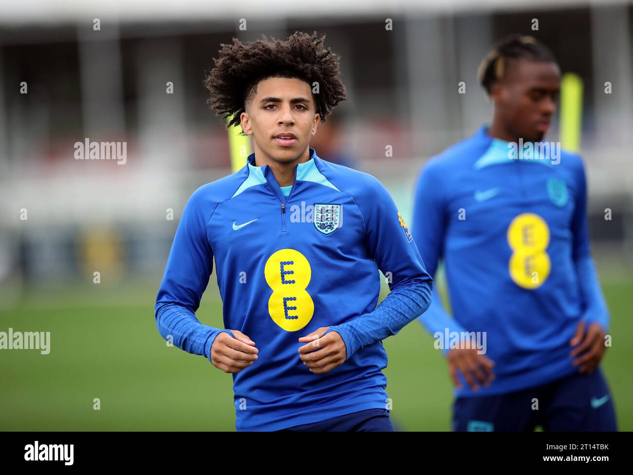England's Rico Lewis during a training session at St. George's Park ...