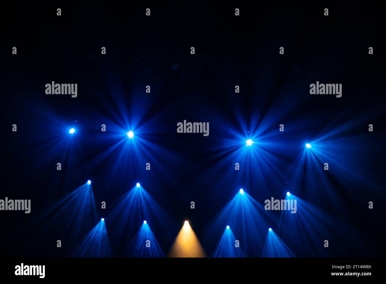 Colorful concert lights on empty stage for design purpose Stock Photo ...